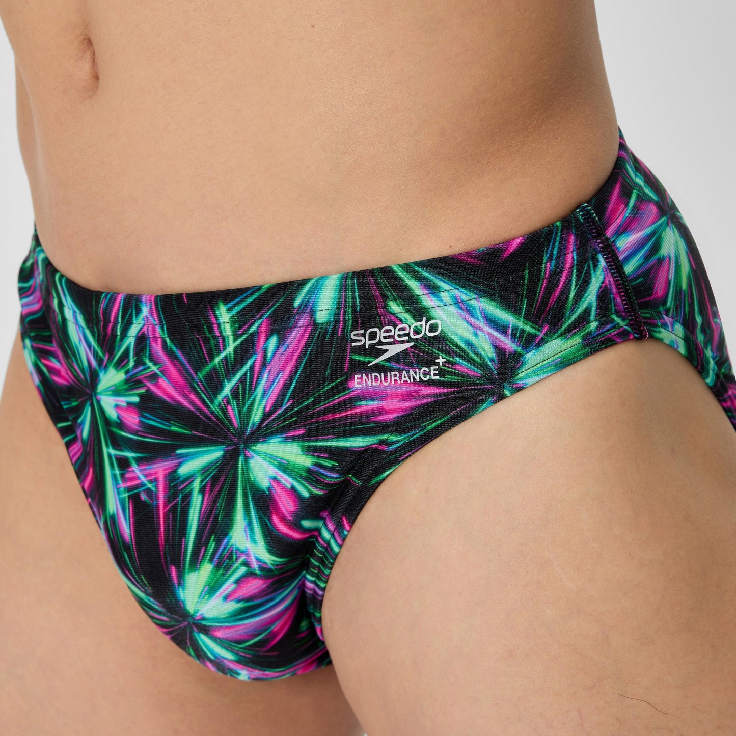 Club Training Printed Brief Green/Black - Speedo