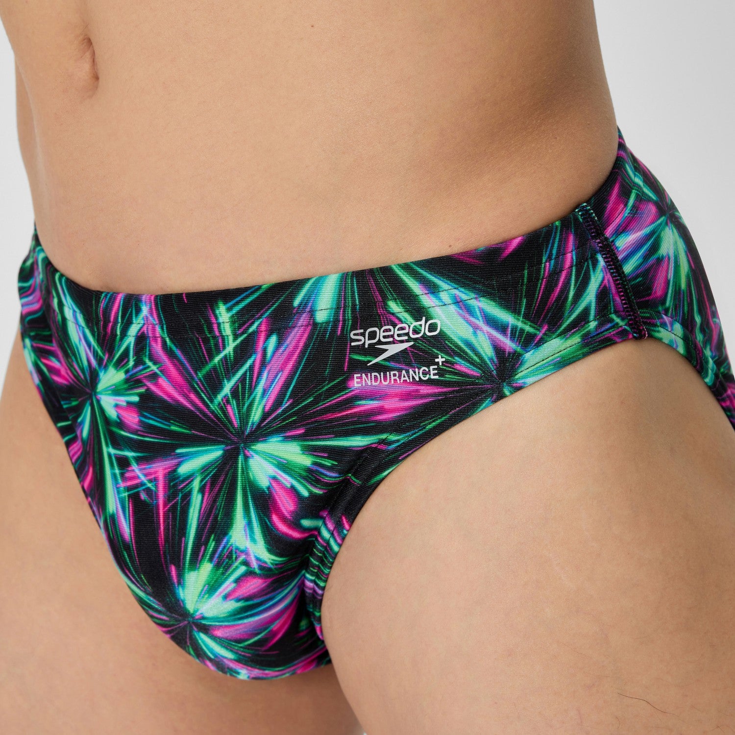 Club Training Printed Brief Green/Black - Speedo