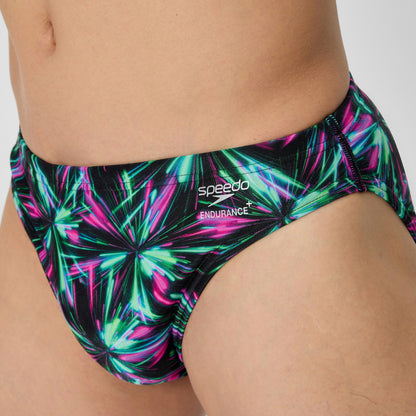 Club Training Printed Brief Green/Black - Speedo