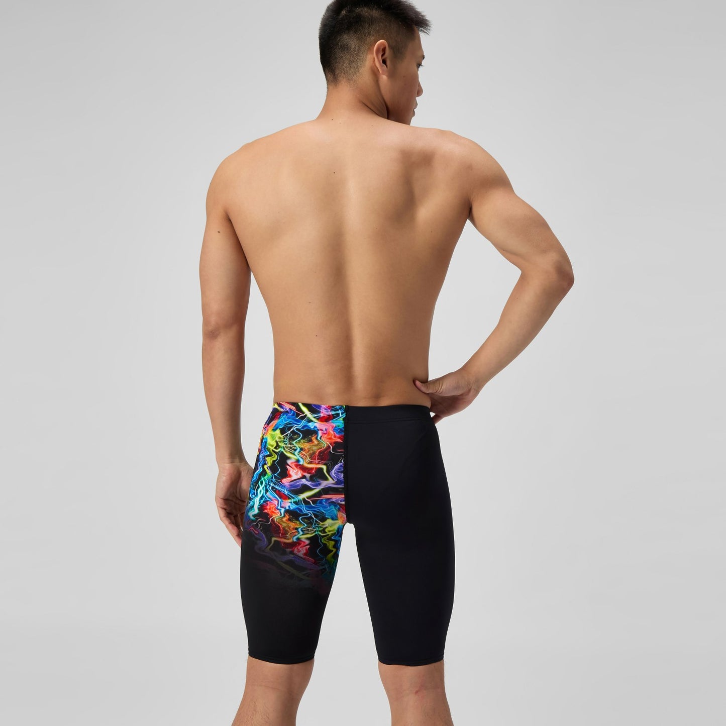 Club Training Printed Jammer Black/Green - Speedo