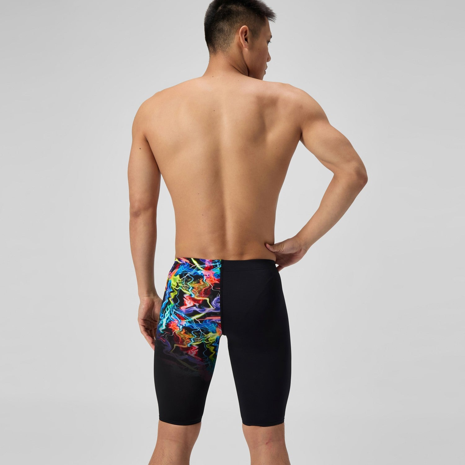 Club Training Printed Jammer Black/Green - Speedo