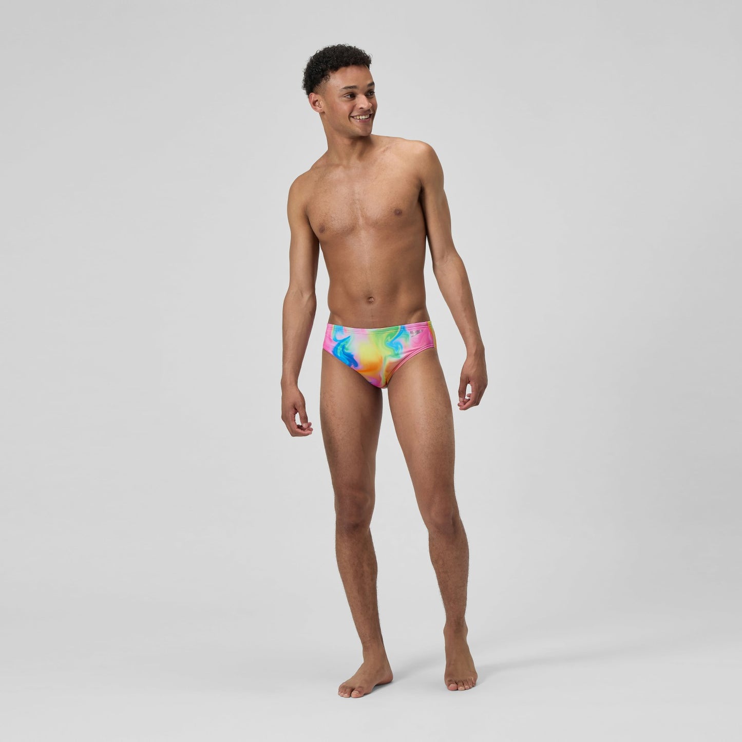 Club Training Printed Brief Pink/Yellow - Speedo