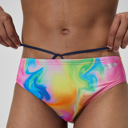 Club Training Printed Brief Pink/Yellow - Speedo