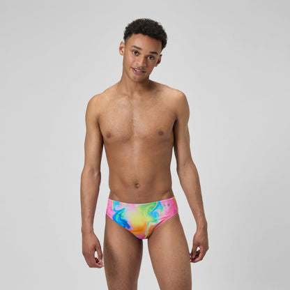 Club Training Printed Brief Pink/Yellow - Speedo