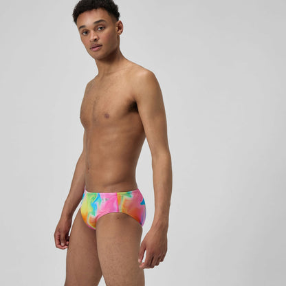 Club Training Printed Brief Pink/Yellow - Speedo