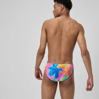 Club Training Printed Brief Pink/Yellow - Speedo