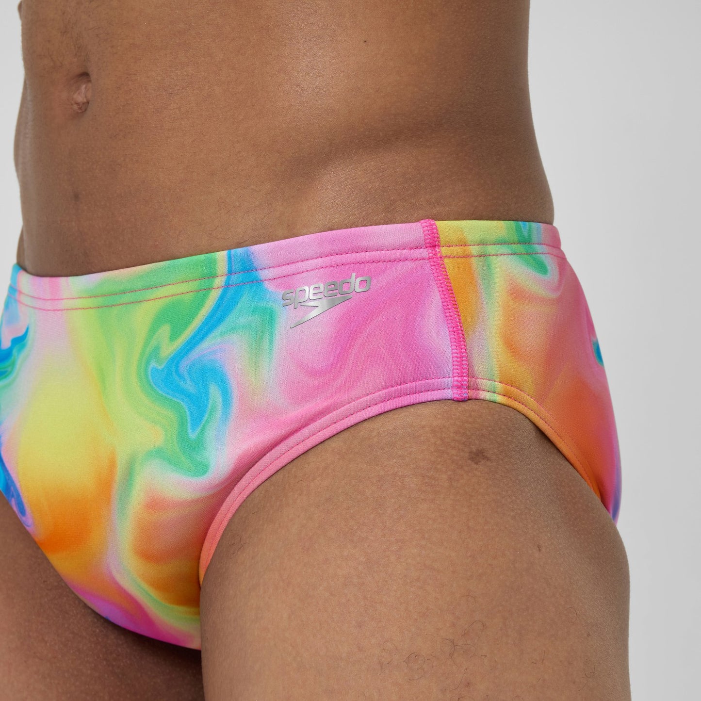 Club Training Printed Brief Pink/Yellow - Speedo