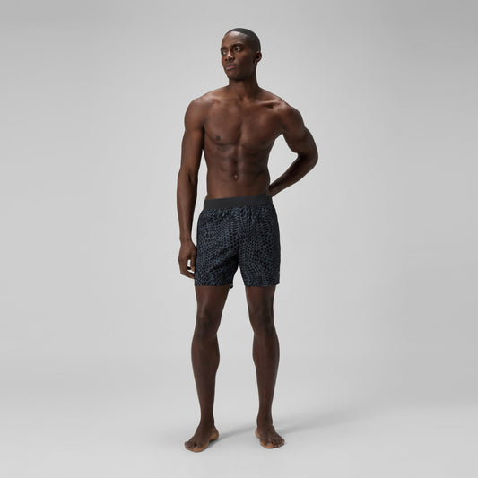 Lookout Printed Swim Shorts Black - Speedo