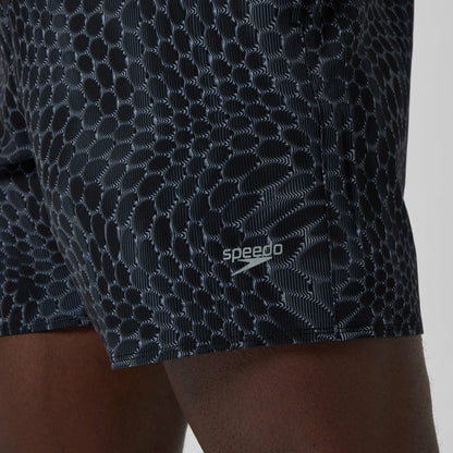Lookout Printed Swim Shorts Black - Speedo