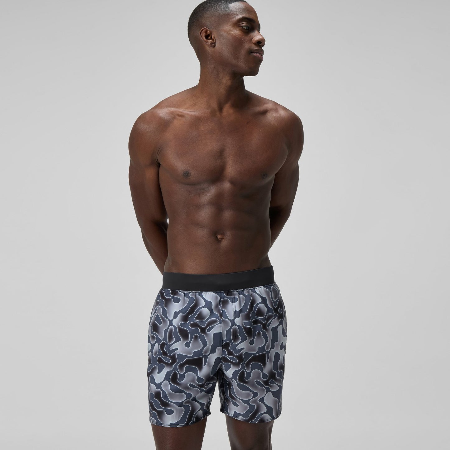 Lookout Printed Swim Shorts Grey - Speedo