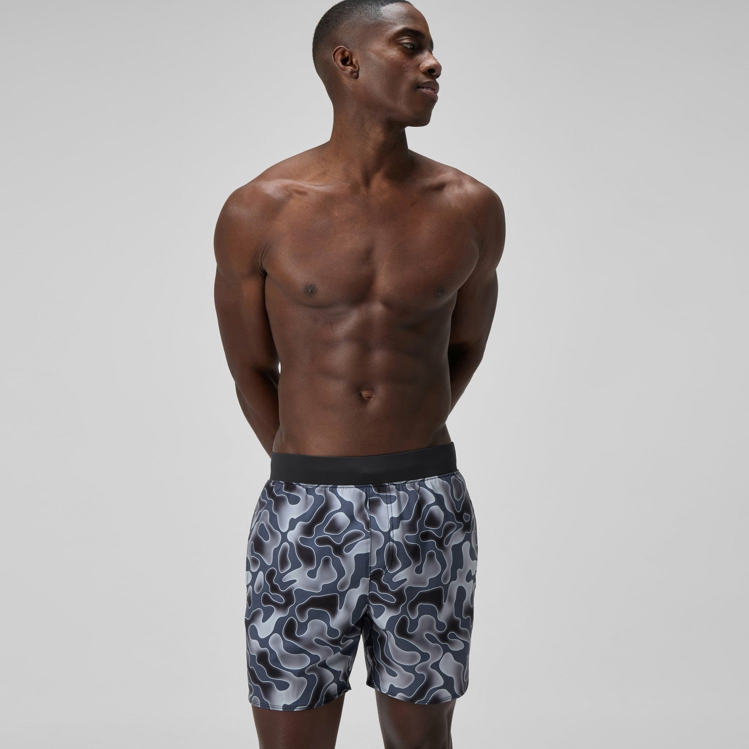 Lookout Printed Swim Shorts Grey - Speedo