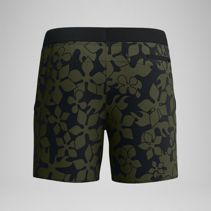 Lookout Printed Swim Shorts Dark Green - Speedo