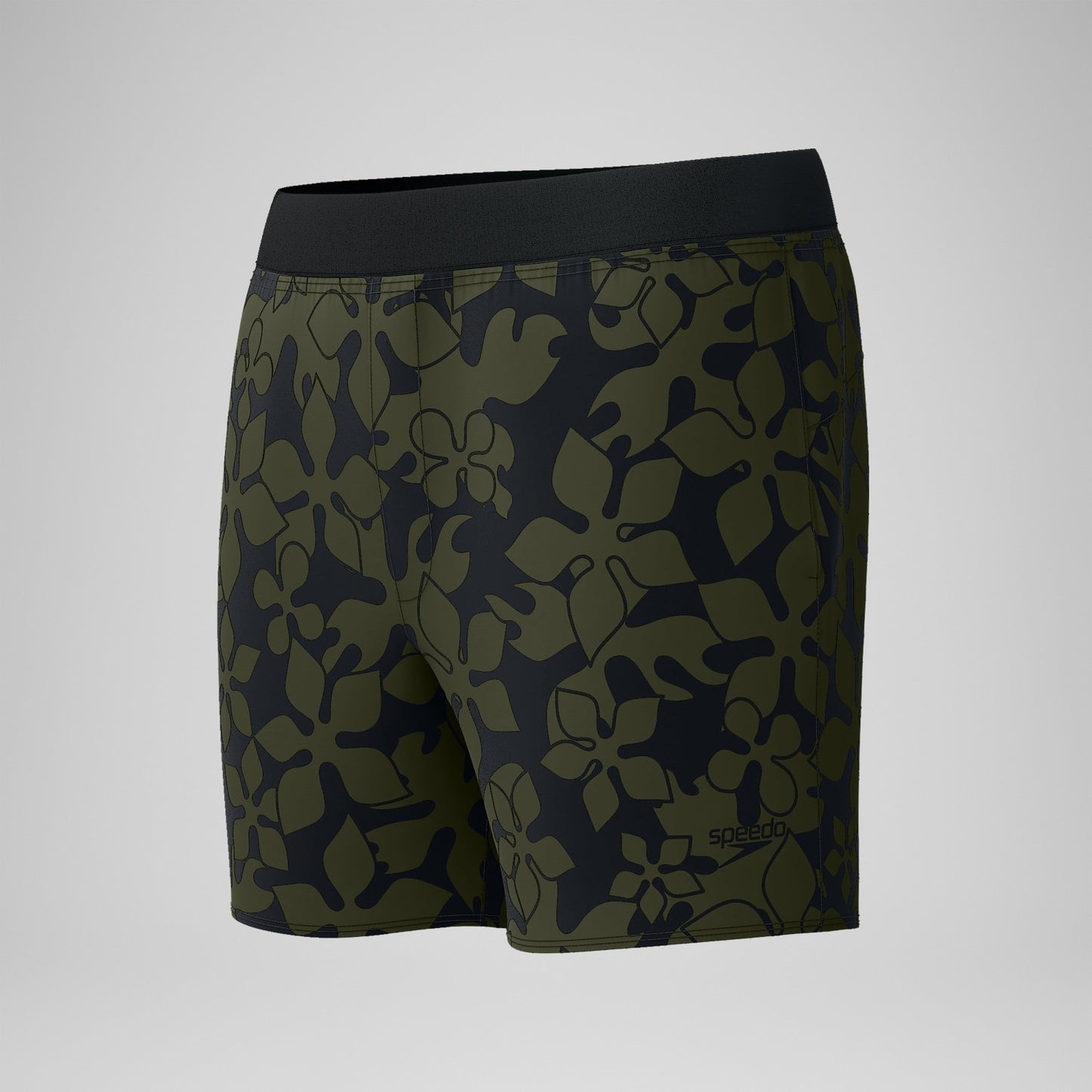 Lookout Printed Swim Shorts Dark Green - Speedo