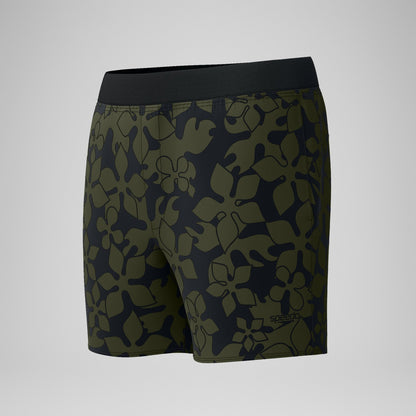Lookout Printed Swim Shorts Dark Green - Speedo