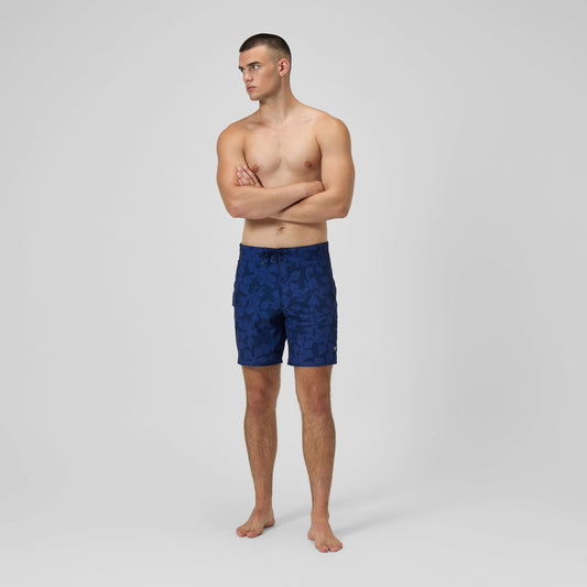 Lookout Printed Swim Shorts Navy - Speedo