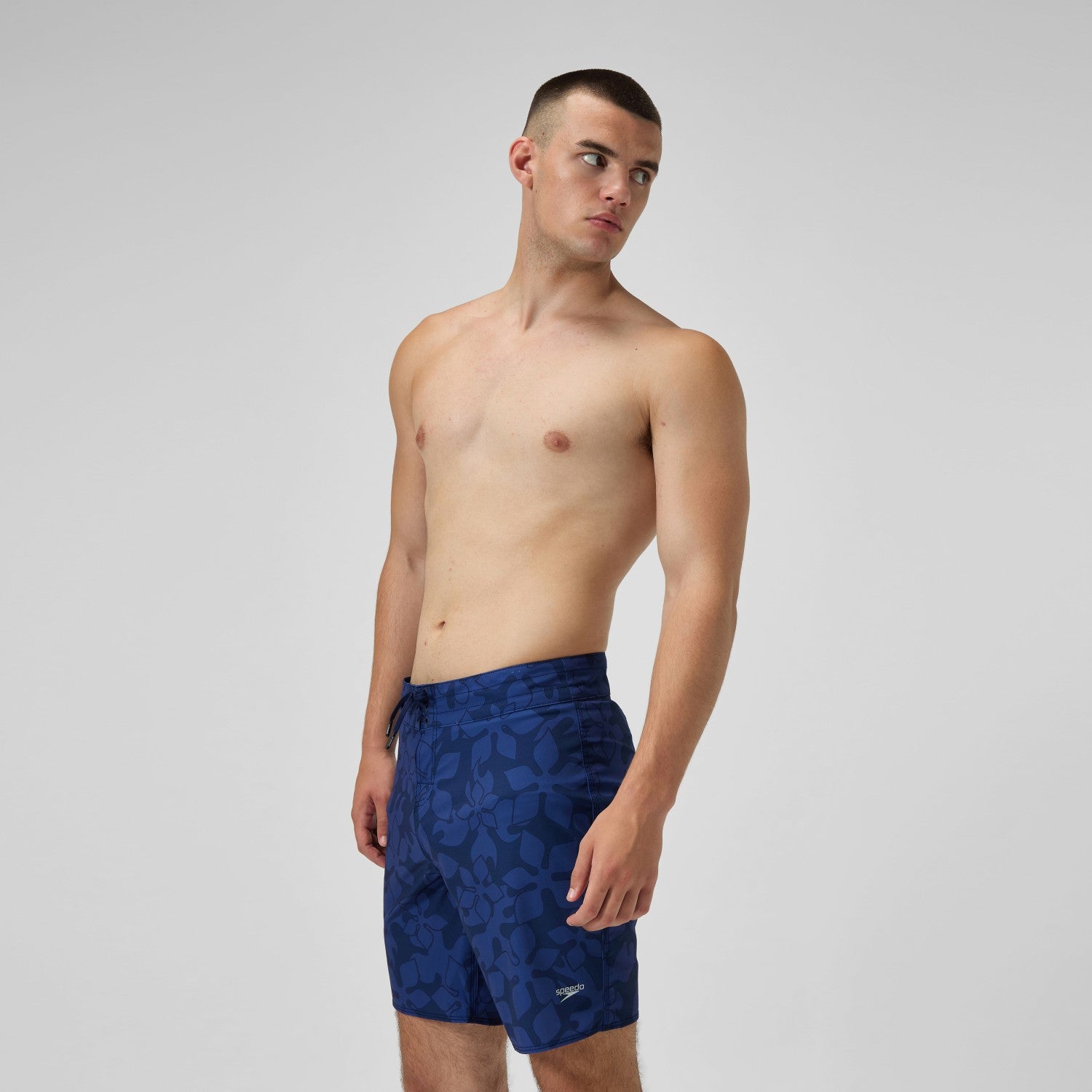 Lookout Printed Swim Shorts Navy - Speedo