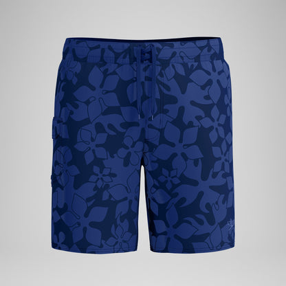 Lookout Printed Swim Shorts Navy - Speedo