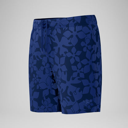 Lookout Printed Swim Shorts Navy - Speedo