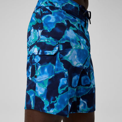 Lookout Printed Boardshorts Blue - Speedo