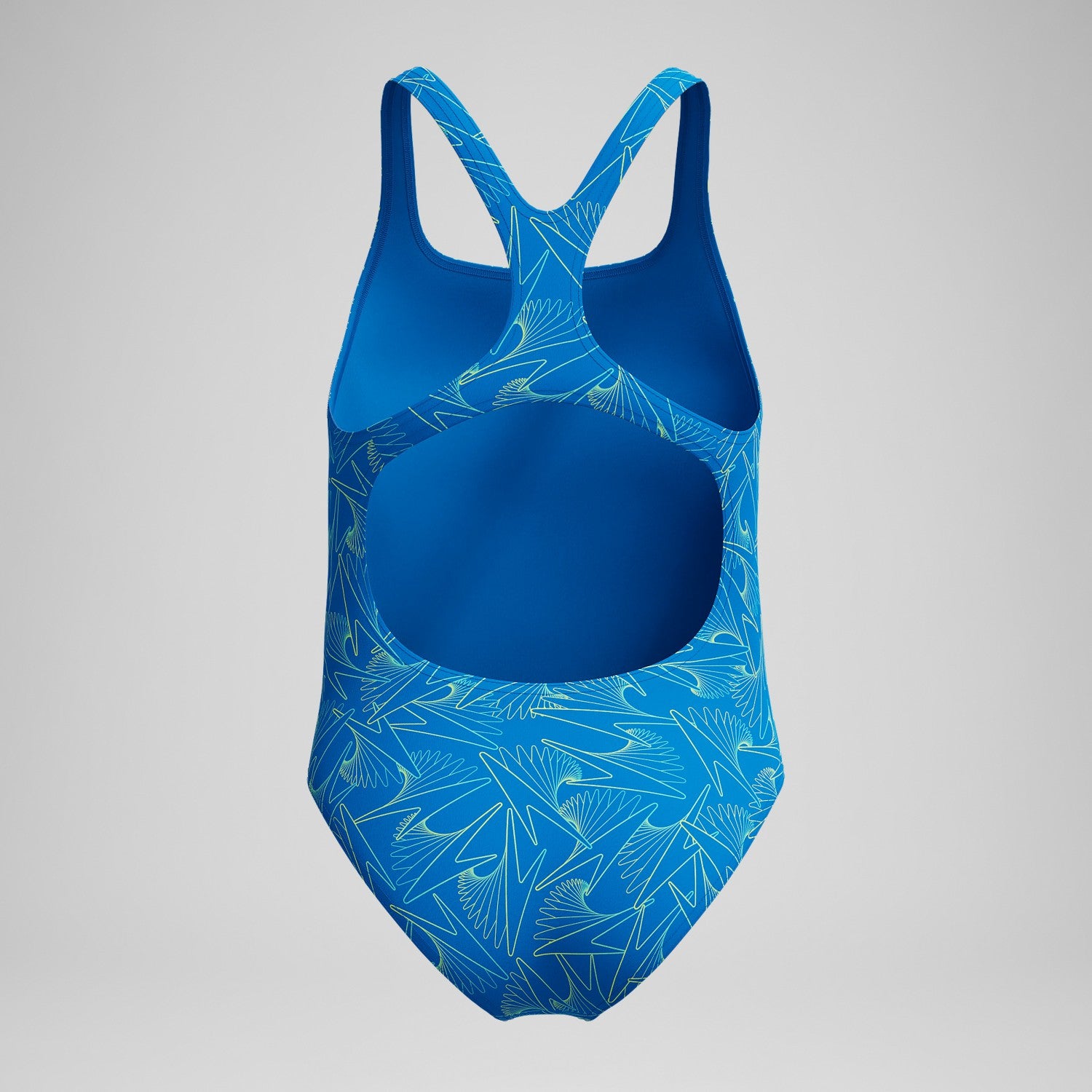 Girls Hyperboom Medalist Allover Print Swimsuit Blue - Speedo