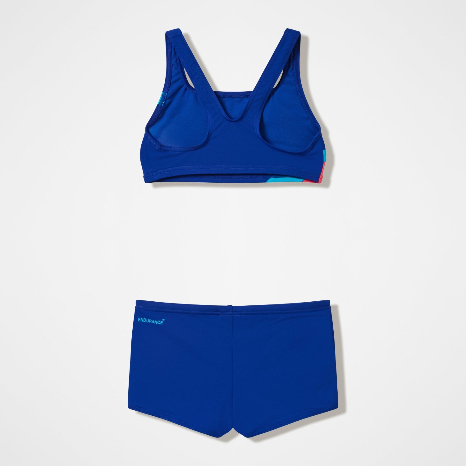 Girls Hyperboom Butterfly Back Bikini Set Navy/Teal - Speedo