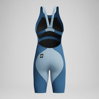 Girls Fastskin LZR Ignite Kneeskin Blue - Speedo