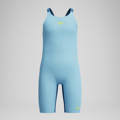 Girls Fastskin Endurance+ Max Openback Kneeskin Blue - Speedo