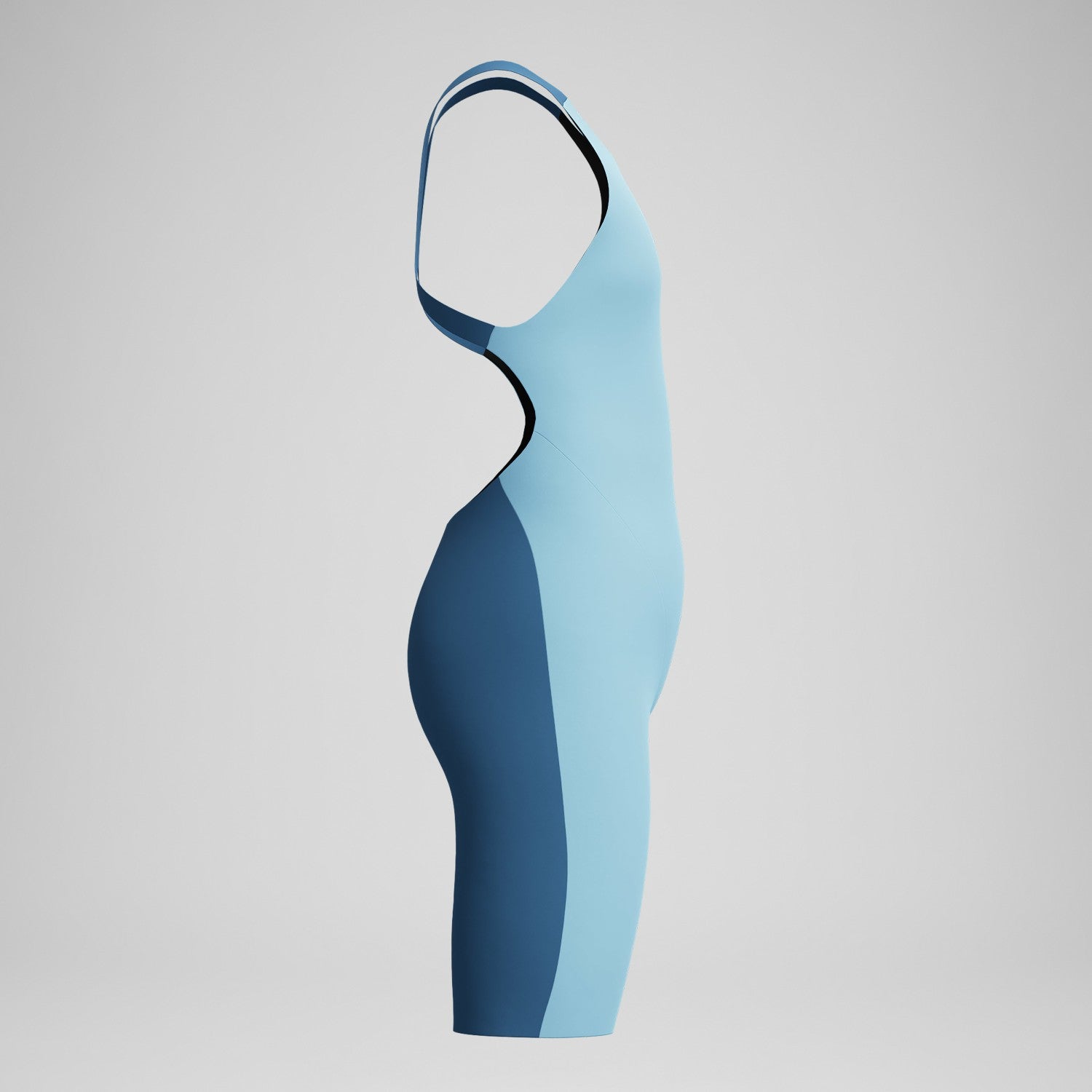 Girls Fastskin Endurance+ Max Openback Kneeskin Blue - Speedo
