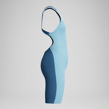 Girls Fastskin Endurance+ Max Openback Kneeskin Blue - Speedo
