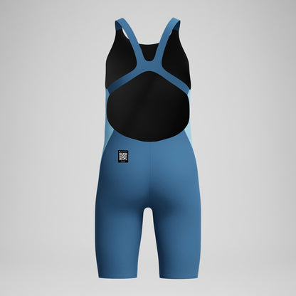 Girls Fastskin Endurance+ Max Openback Kneeskin Blue - Speedo
