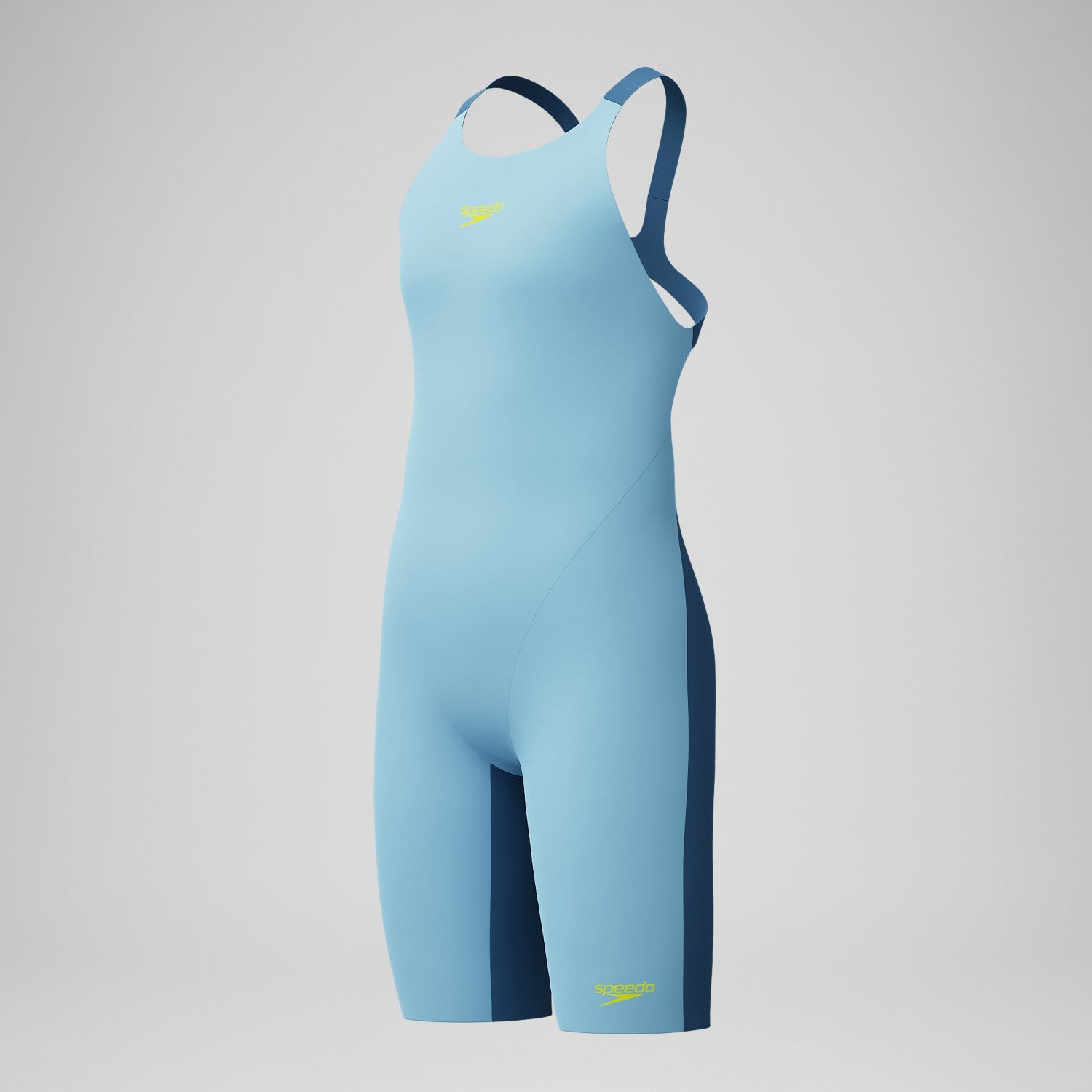Girls Fastskin Endurance+ Max Openback Kneeskin Blue - Speedo