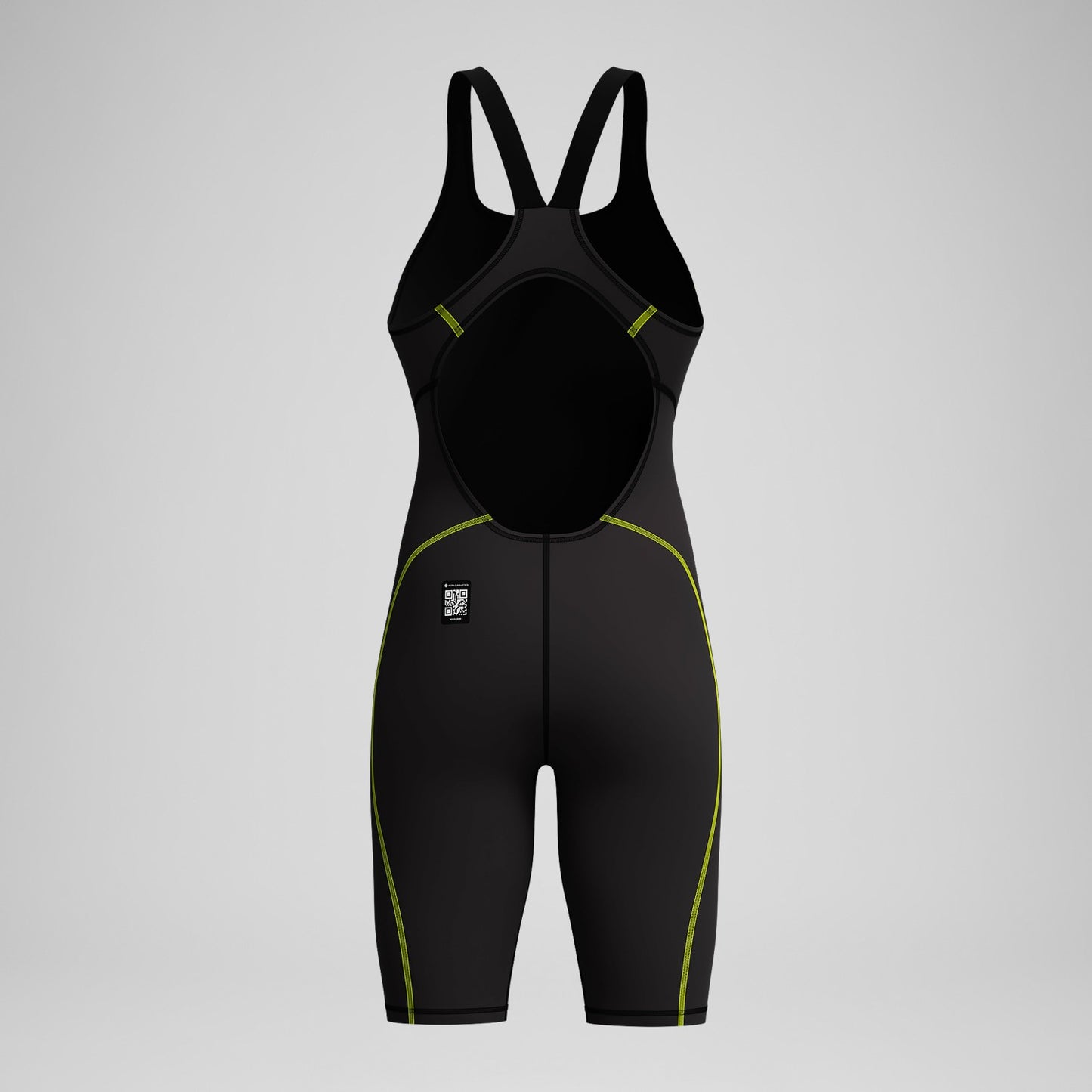 Female Fastskin HyperSpark Openback Kneeskin Black - Speedo