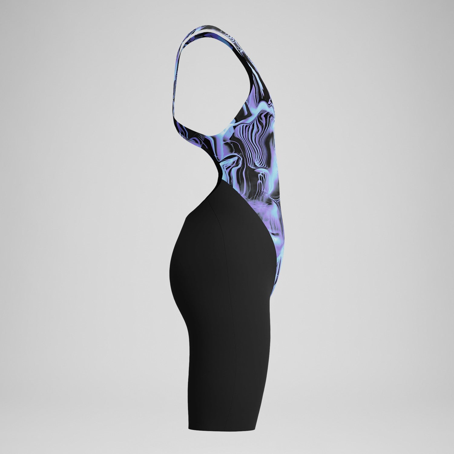 Girls Fastskin Endurance+ Max Openback Kneeskin Black/Blue - Speedo
