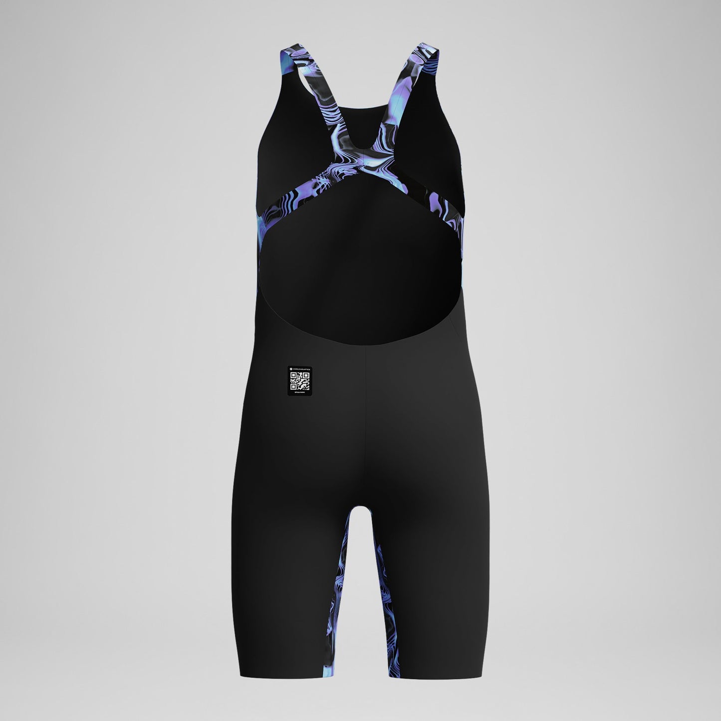 Girls Fastskin Endurance+ Max Openback Kneeskin Black/Blue - Speedo