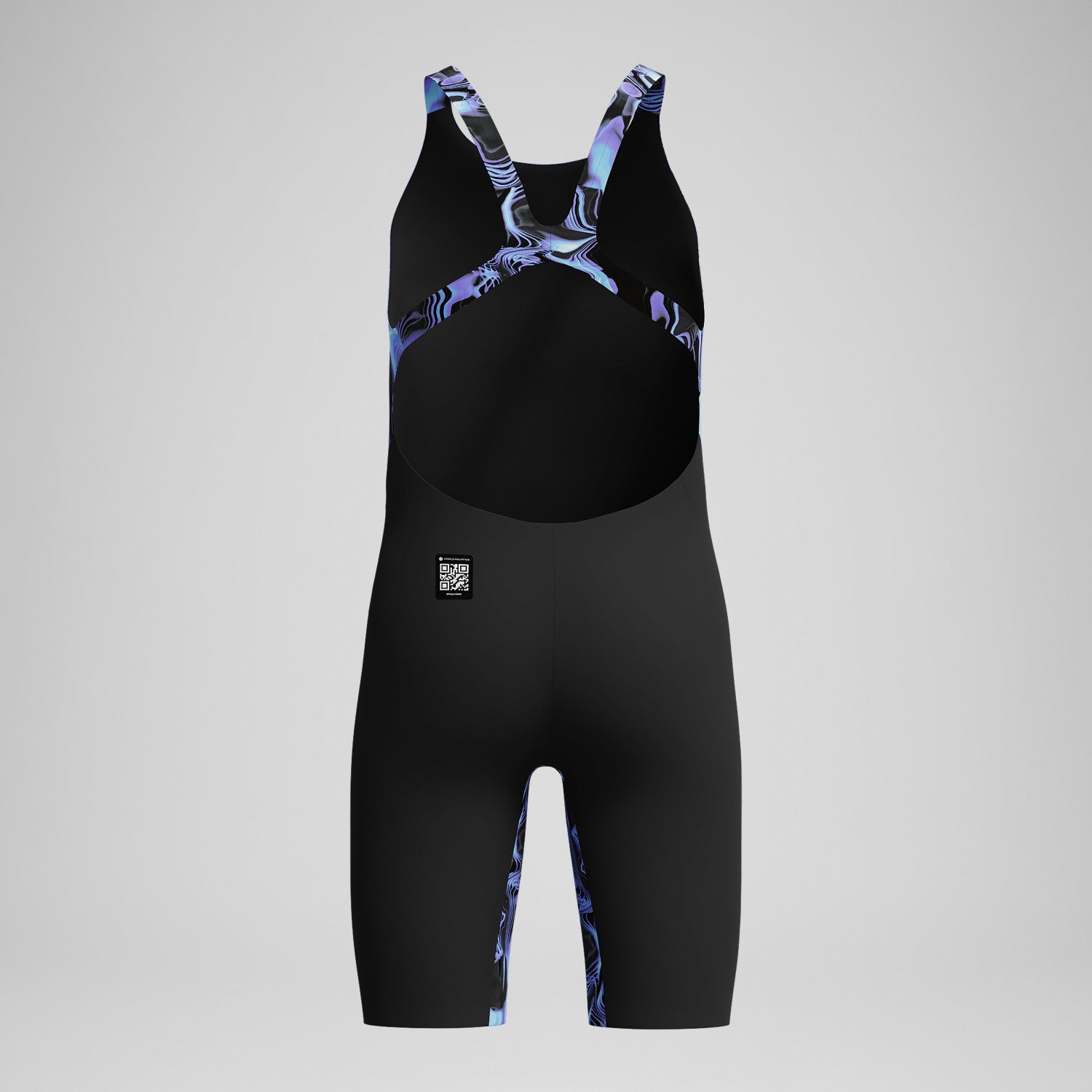 Girls Fastskin Endurance+ Max Openback Kneeskin Black/Blue - Speedo