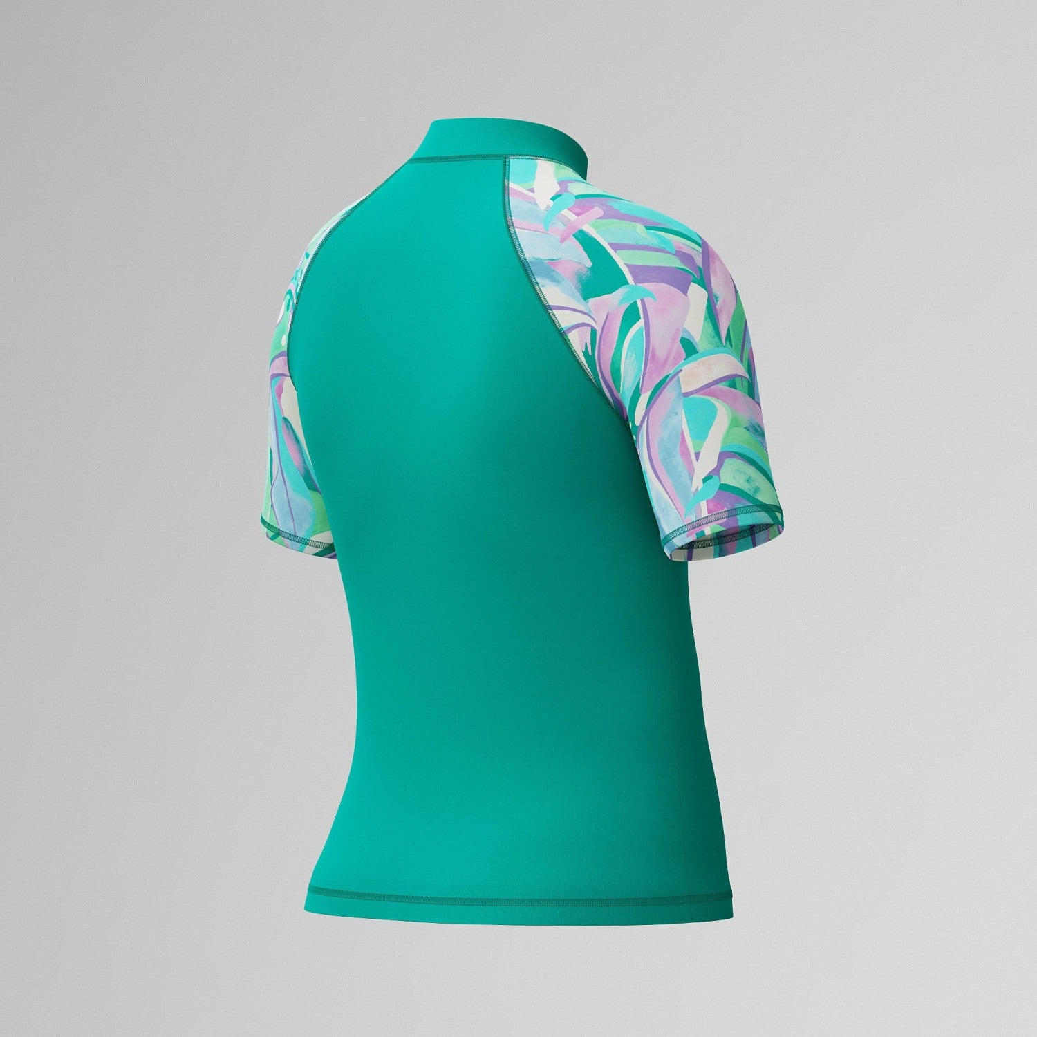 Girls Short Sleeve Rashguard Turquoise - Speedo