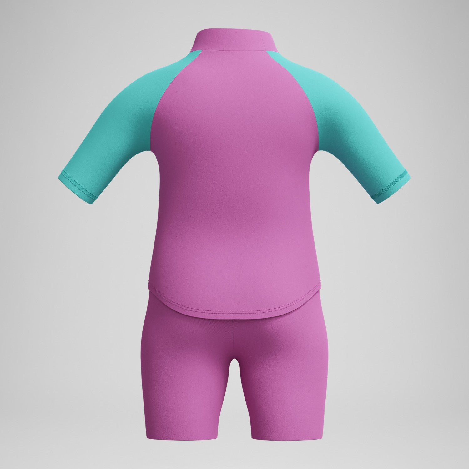 Infant Girls Learn to Swim Sun Protection Top & Short Pink/Green - Speedo