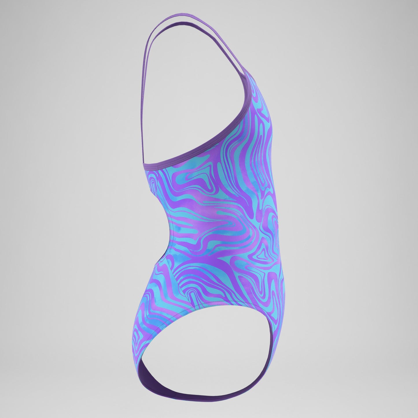 Girls Printed Thinstrap Swimsuit Purple - Speedo