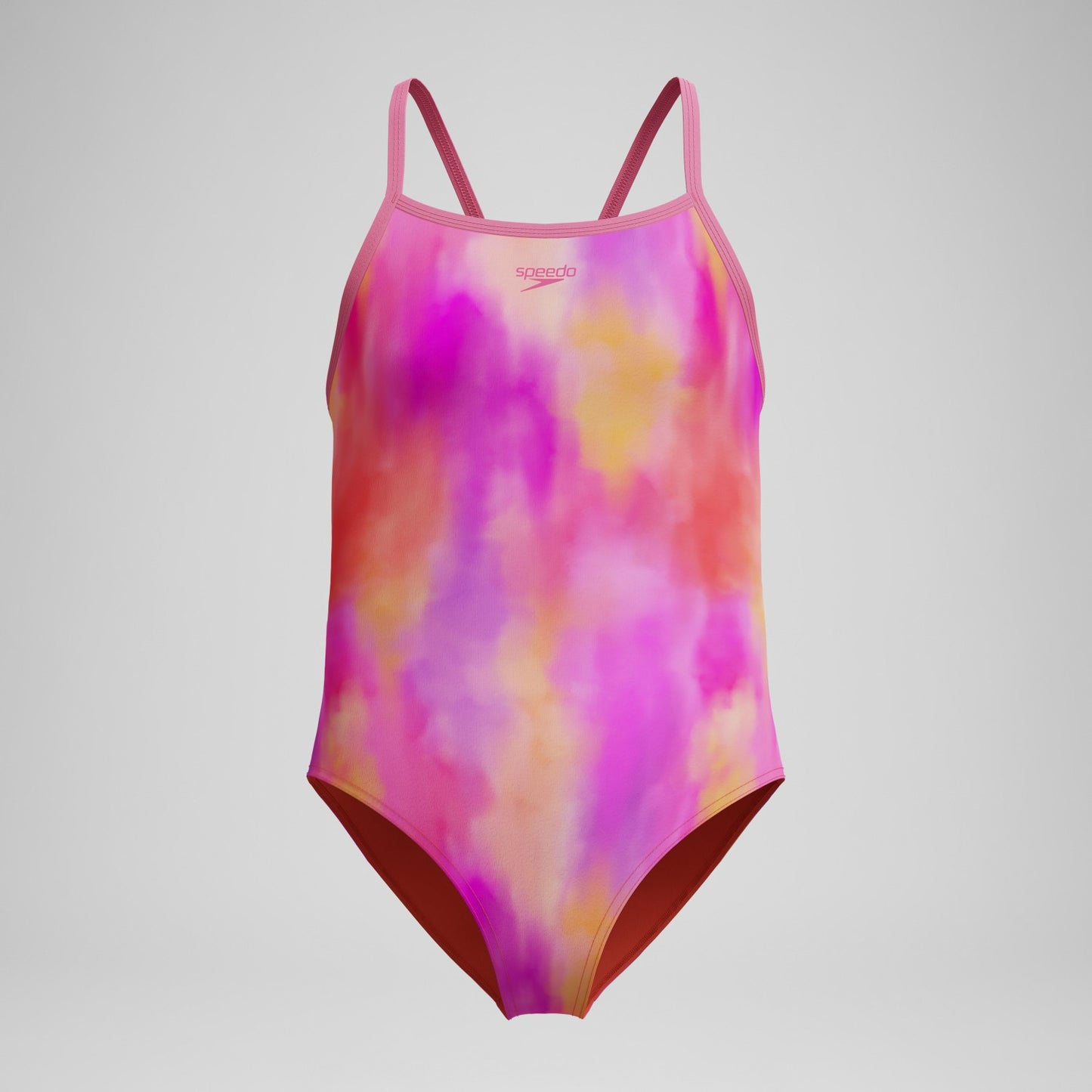 Girls Printed Thinstrap Swimsuit Pink - Speedo