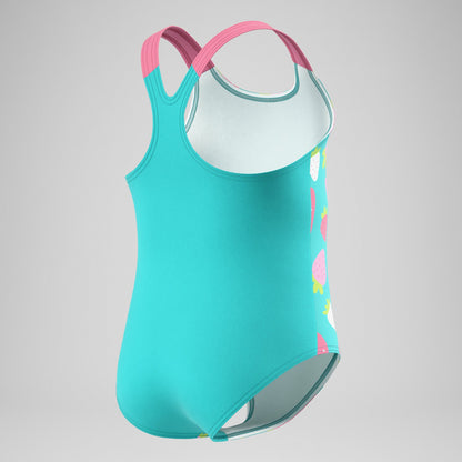 Infant Girls Placement Swimsuit Turquoise/Pink - Speedo