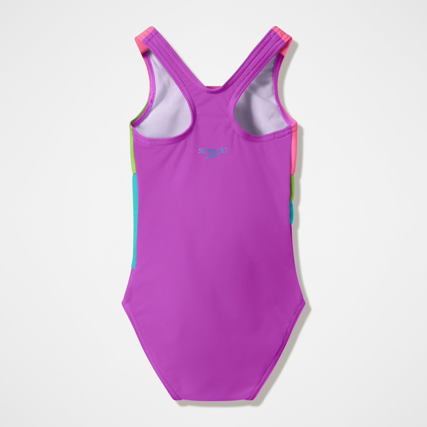 Infant Girls Radiating Splice Swimsuit Pink/Green - Speedo