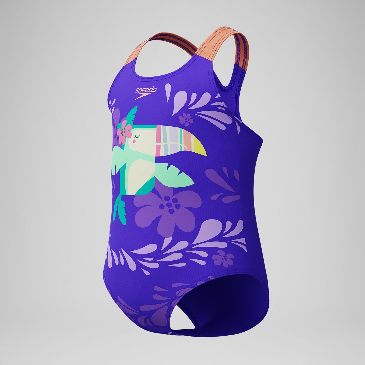 Infant Girls Learn to Swim Printed Swimsuit Purple - Speedo