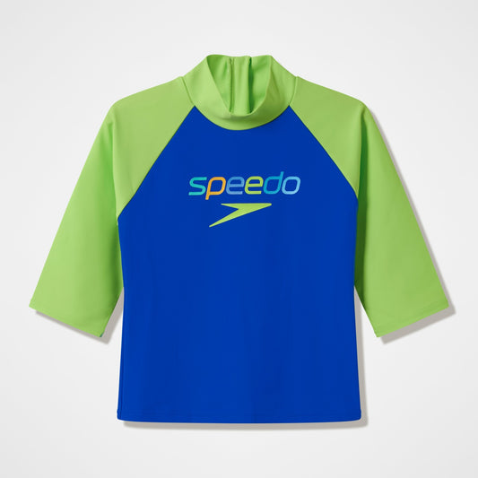 Infants Printed Long Sleeve Rashguard Blue/Green - Speedo