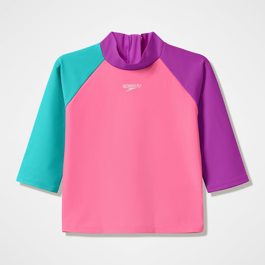 Infants Long Sleeve Rashguard Pink/Blue - Speedo