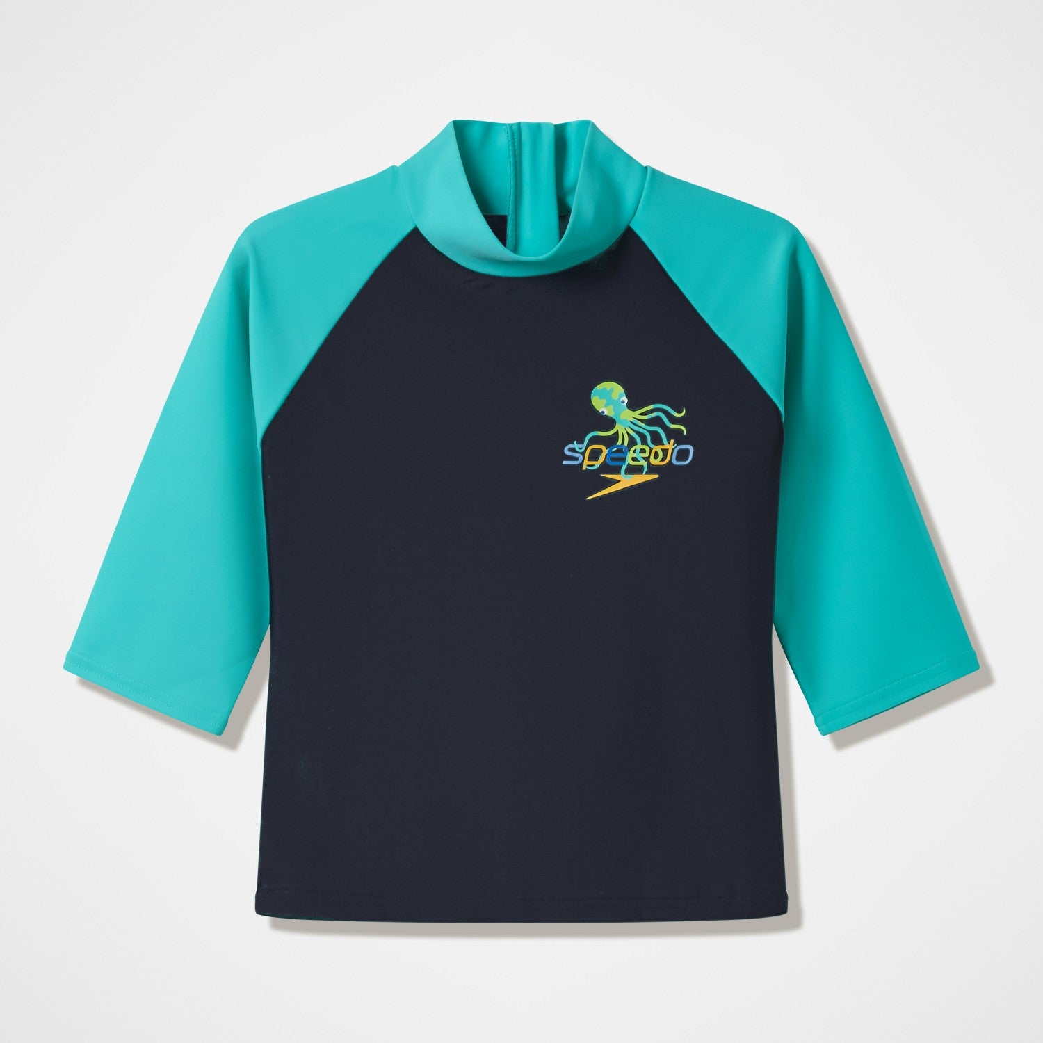Infants Printed Long Sleeve Rashguard Black/Blue - Speedo