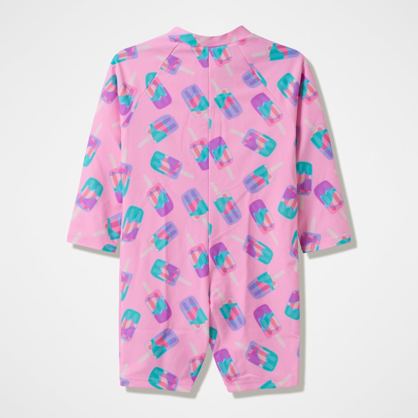 Infants Printed Long Sleeve Zip Swimsuit Pink - Speedo