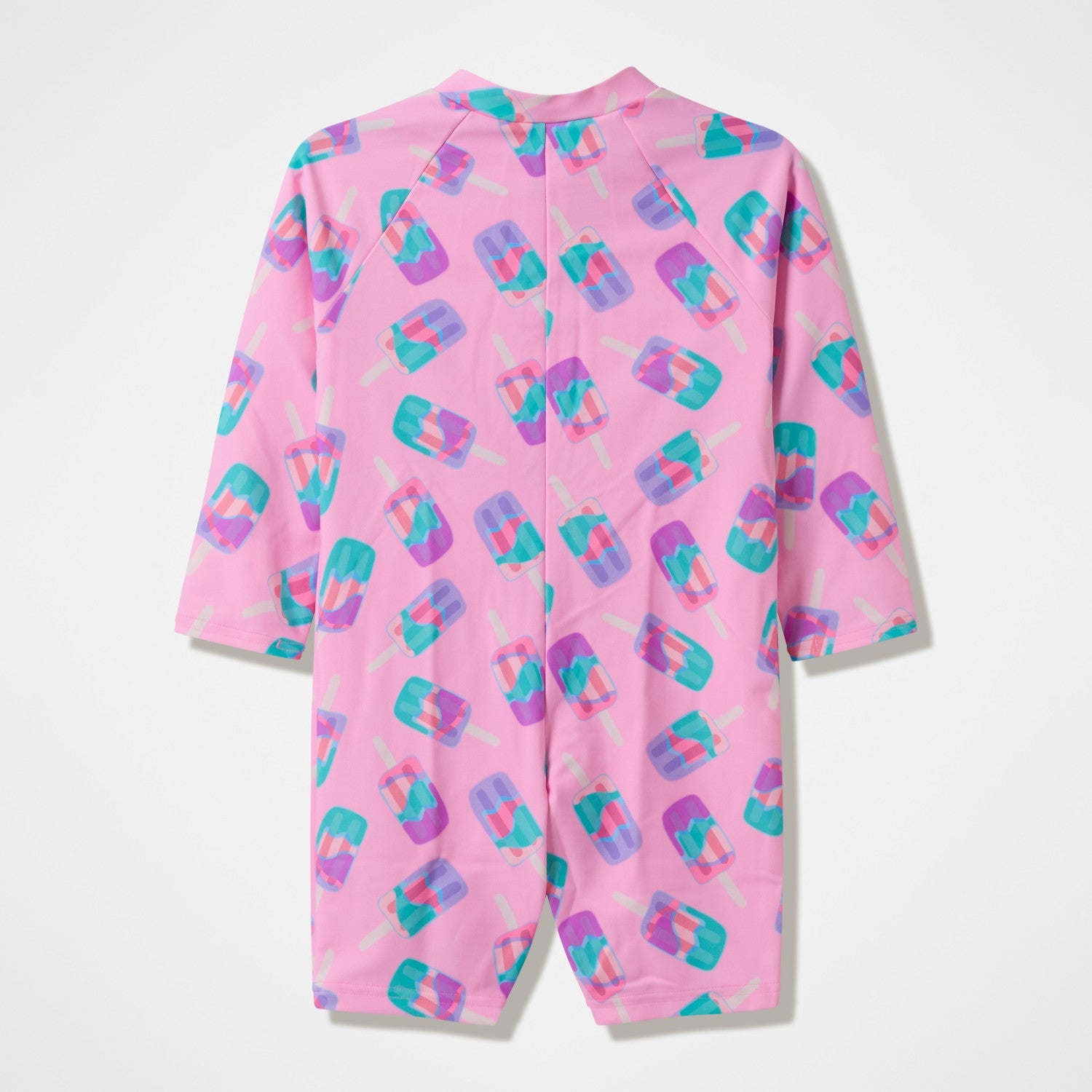Infants Printed Long Sleeve Zip Swimsuit Pink - Speedo
