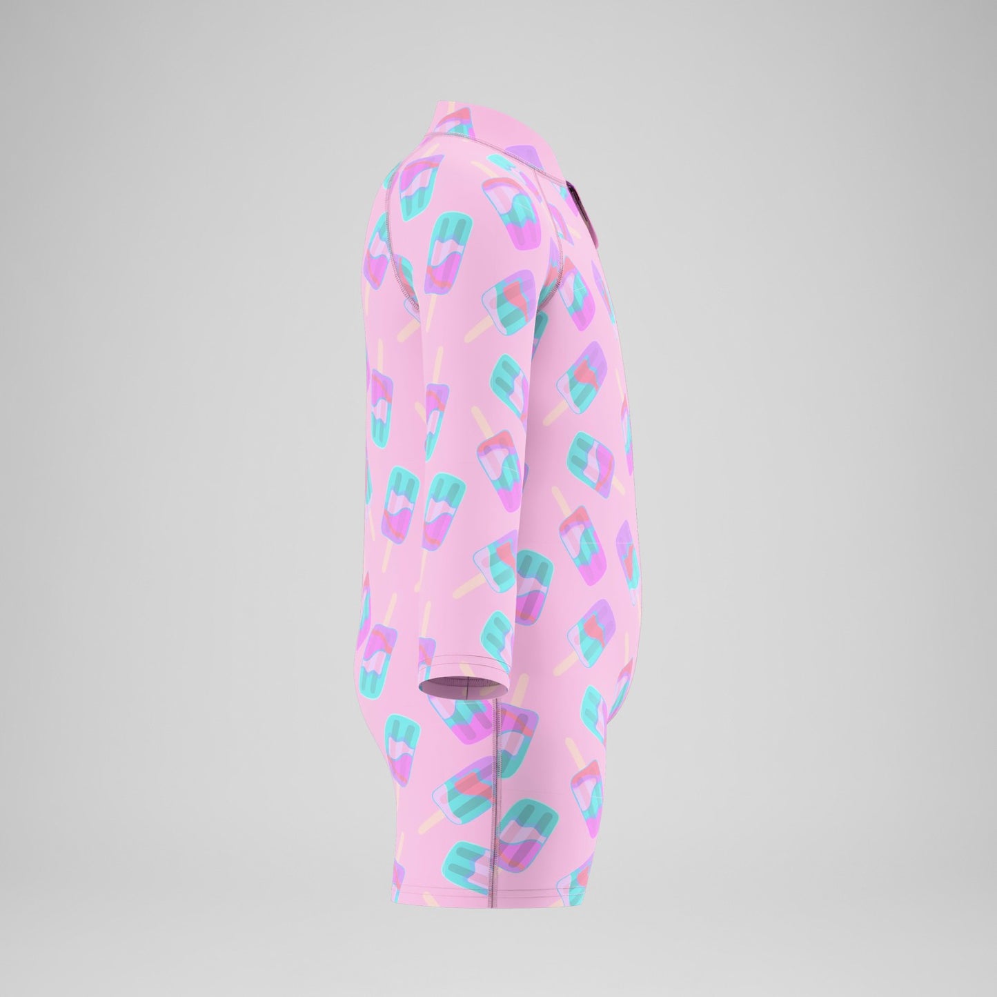 Infants Printed Long Sleeve Zip Swimsuit Pink - Speedo