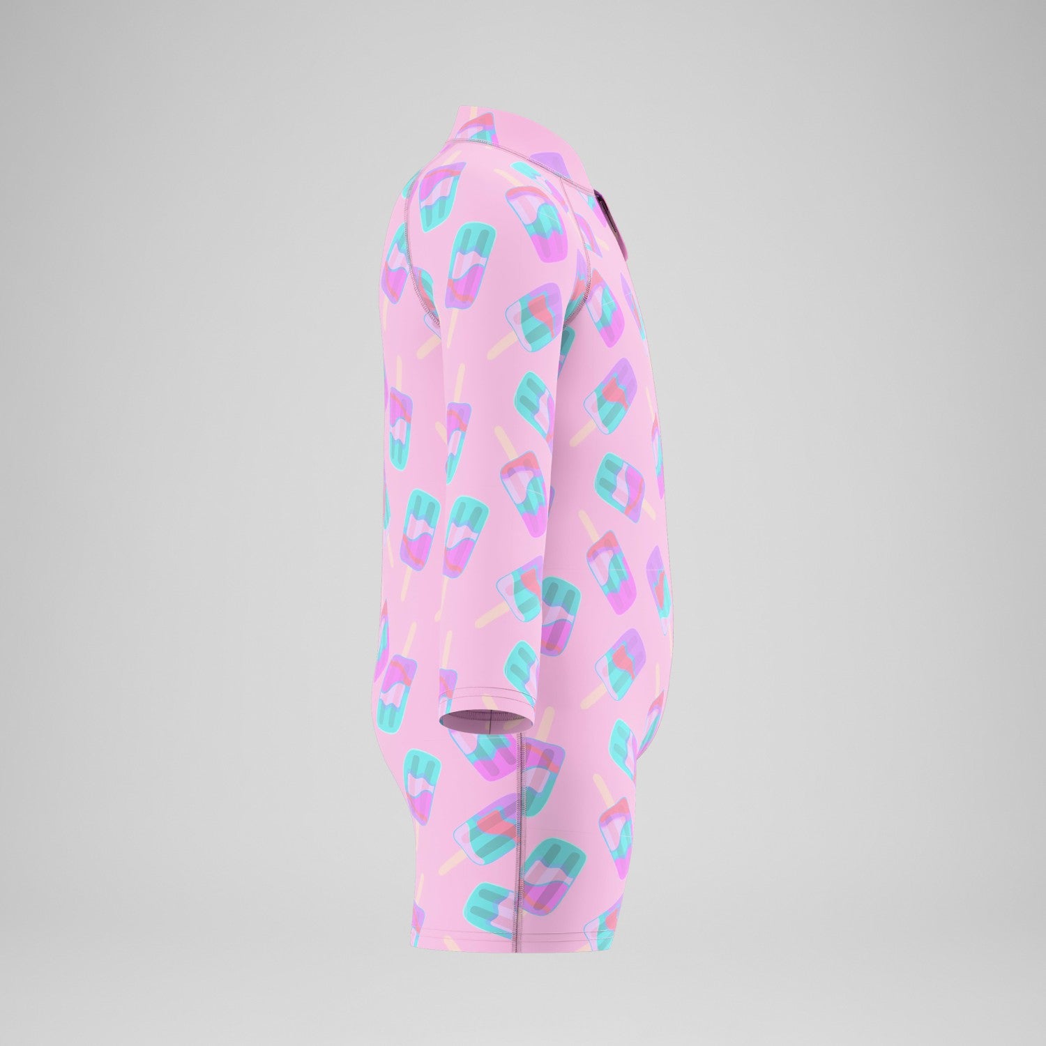 Infants Printed Long Sleeve Zip Swimsuit Pink - Speedo