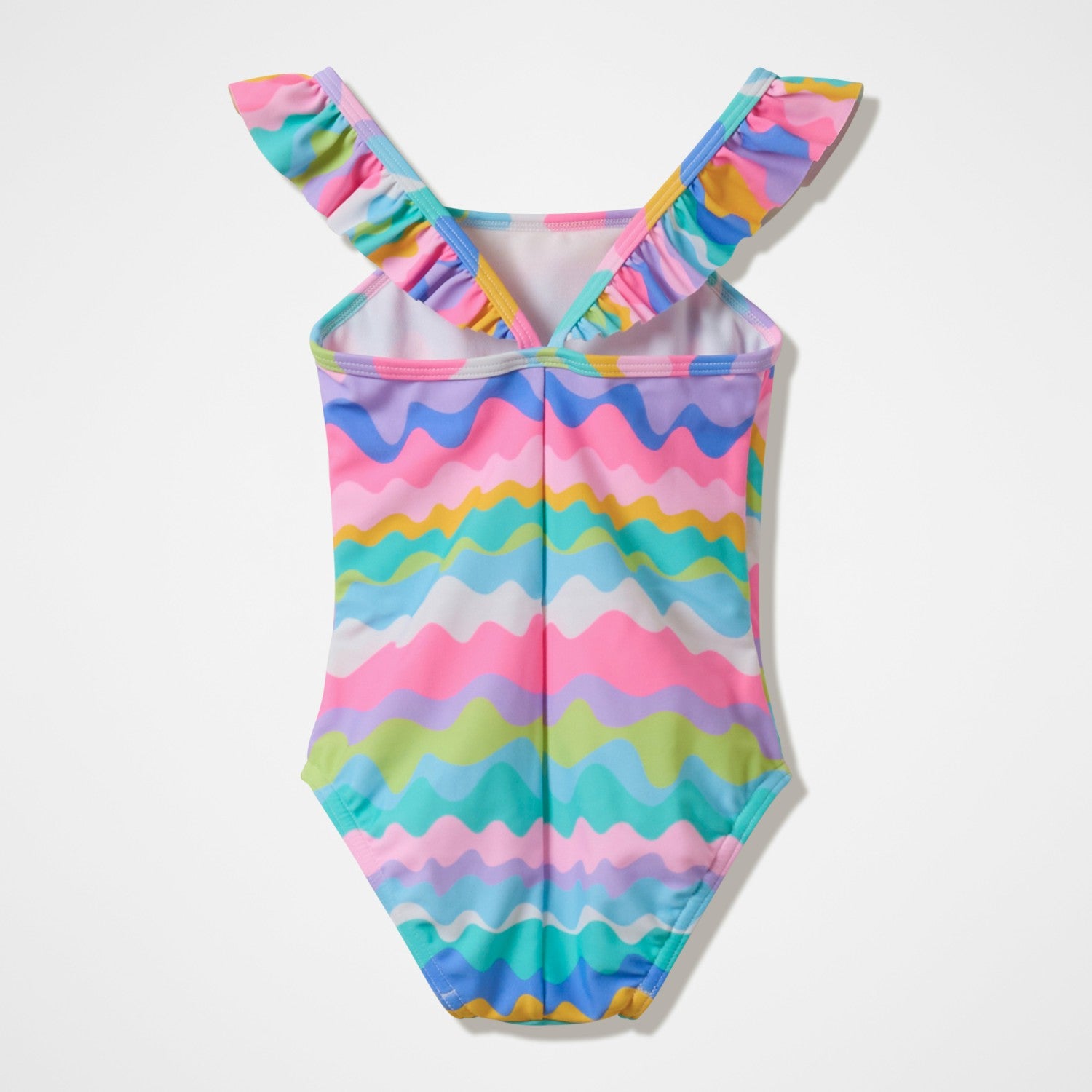 Infant Girls Ruffle Swimsuit Pink/Green - Speedo